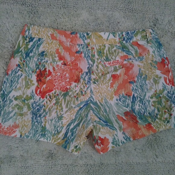 Old Navy Water Color Coral Reef Print Chino Shorts - Picture 4 of 8